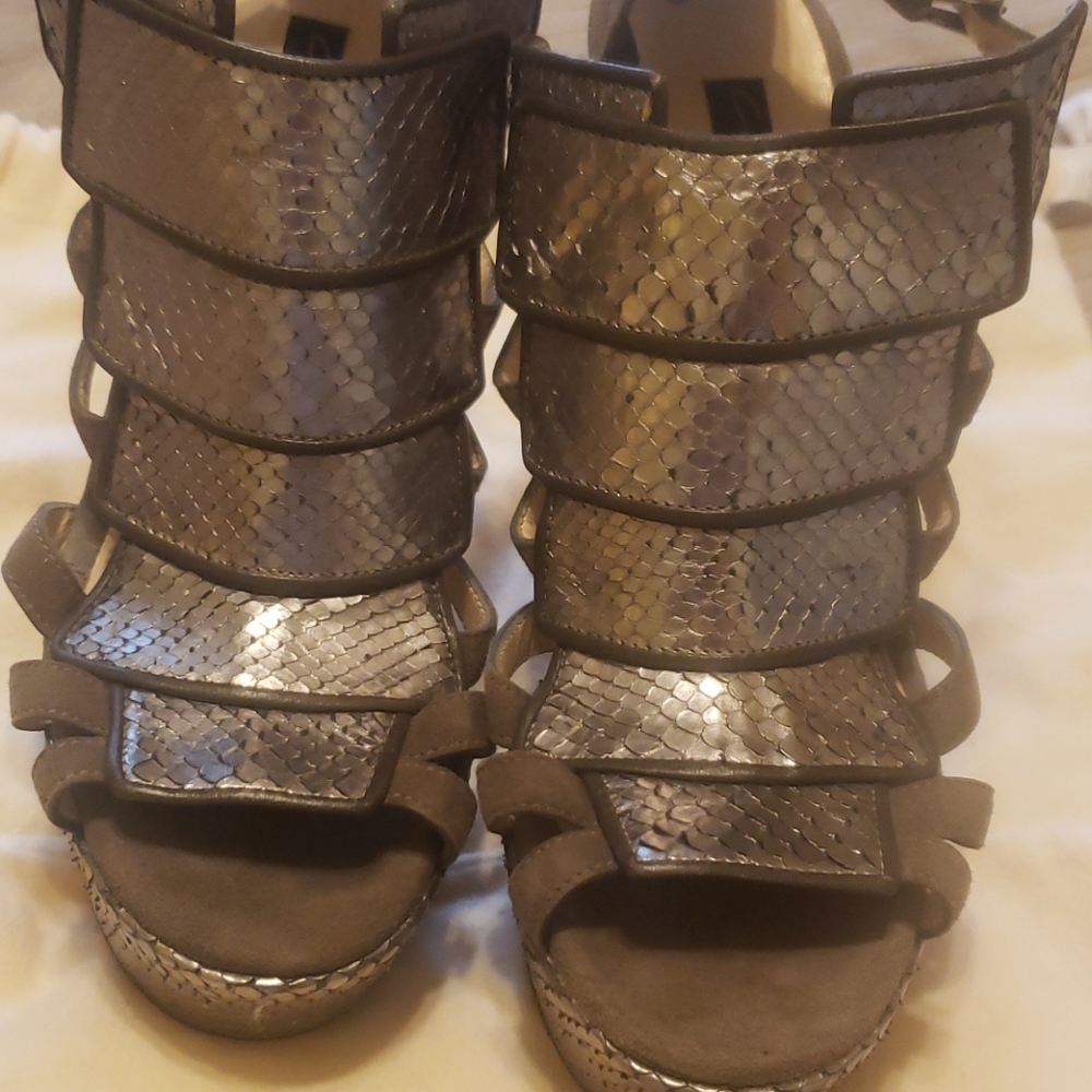 Chrissie Morris Snakeskin heels